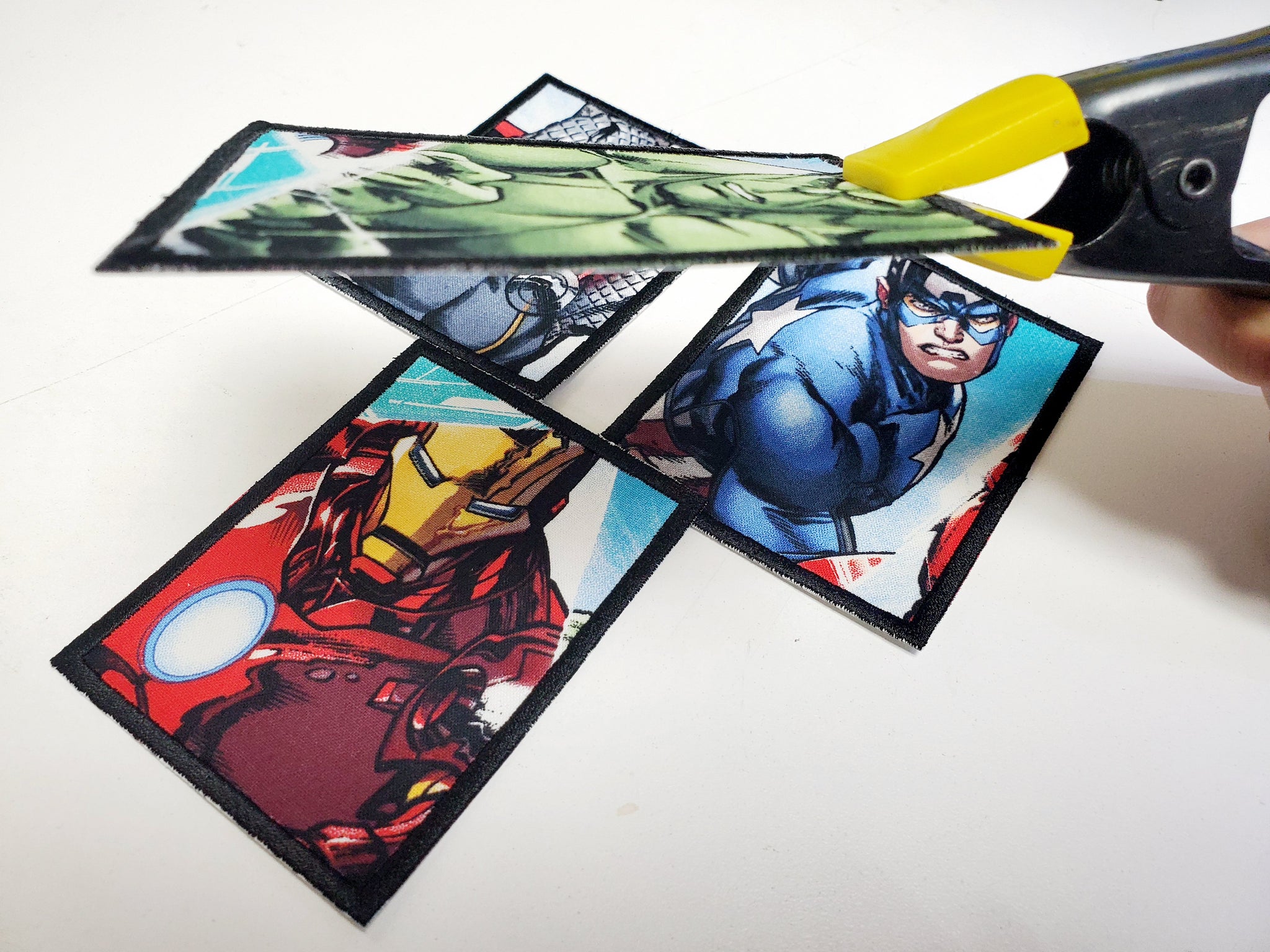 Marvel fabric iron on patches
