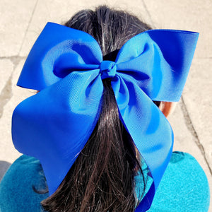 Cheer Royal Bow for Girls 7"