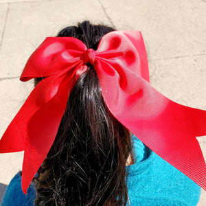 Cheer Red Bow for Girls 7"